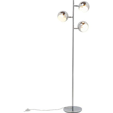 Kare Design Standleuchte Calotta, Chrom, Stehleuchte, Leselampe, Stahlgestell, Leuchtmittel nicht inklusive, 151x40x26 cm (H/B/T) im Sale